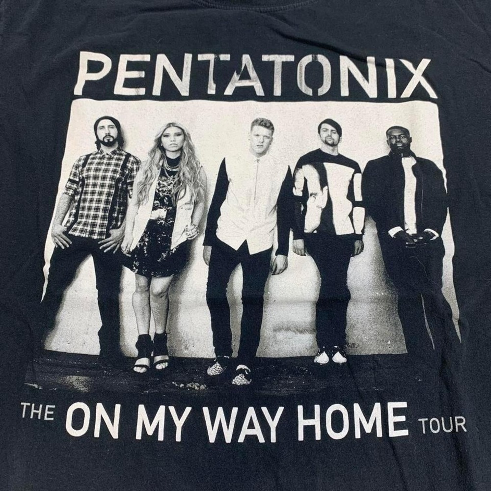 Pentatonix On My Way Home Tour Graphic T-Shirt Black XL Gildan Band Tee